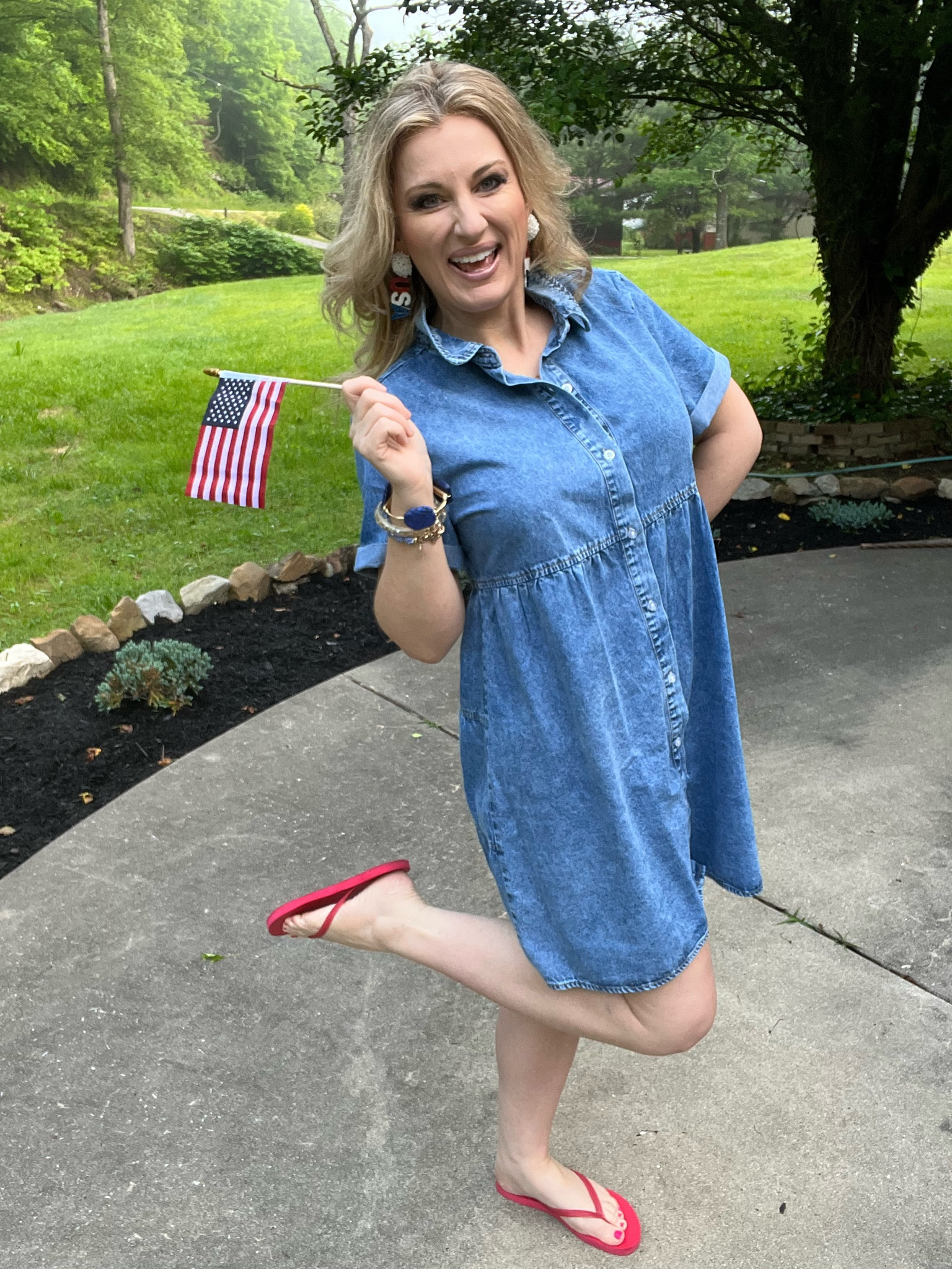 Red white and blue.
Memorial Day
4th of July

#LTKmidsize #LTKover40 #LTKfindsunder50
