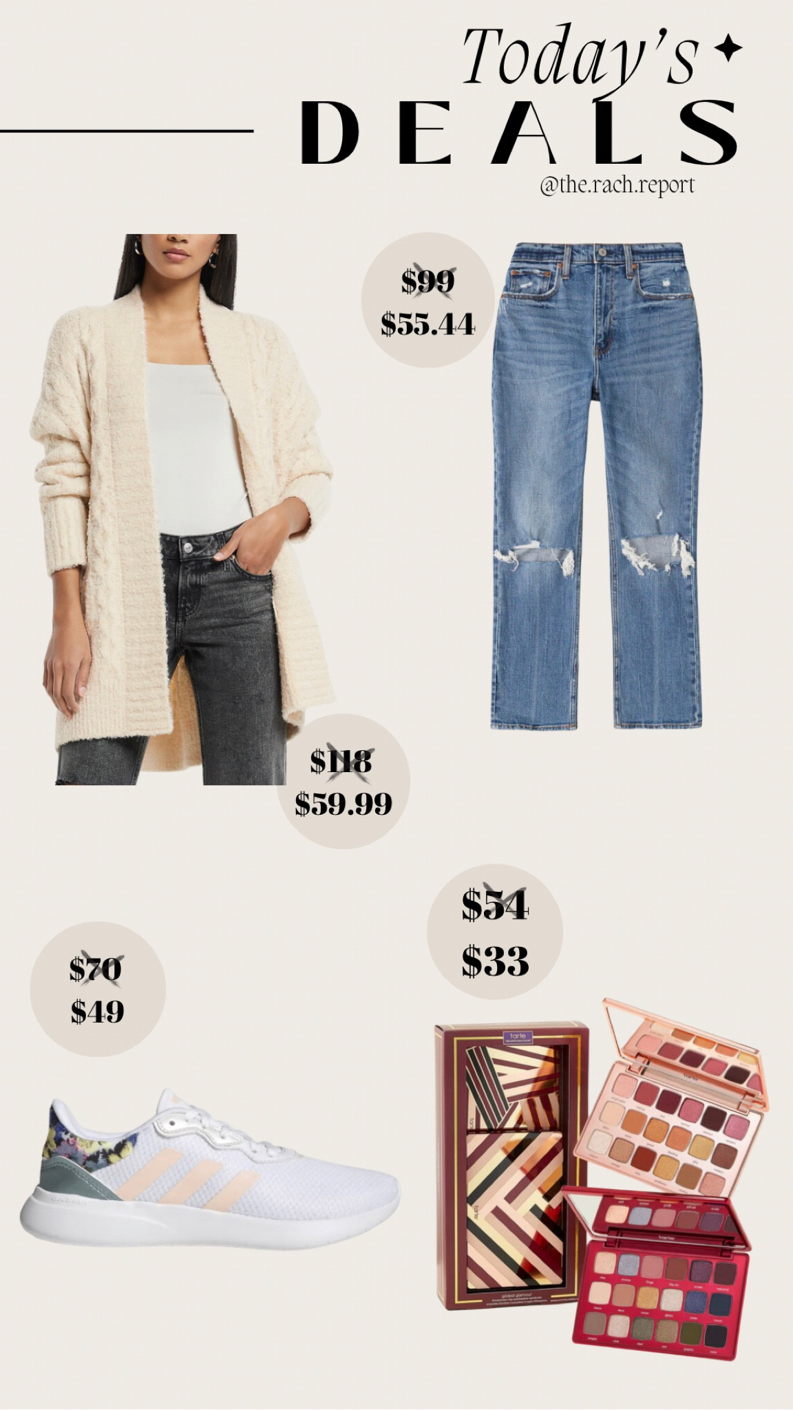 Today’s Deals 🏷️ 
•
Sweater, jeans, eyeshadow, sale, sneakers, adidas

#LTKsalealert #LTKunder50 #LTKunder100