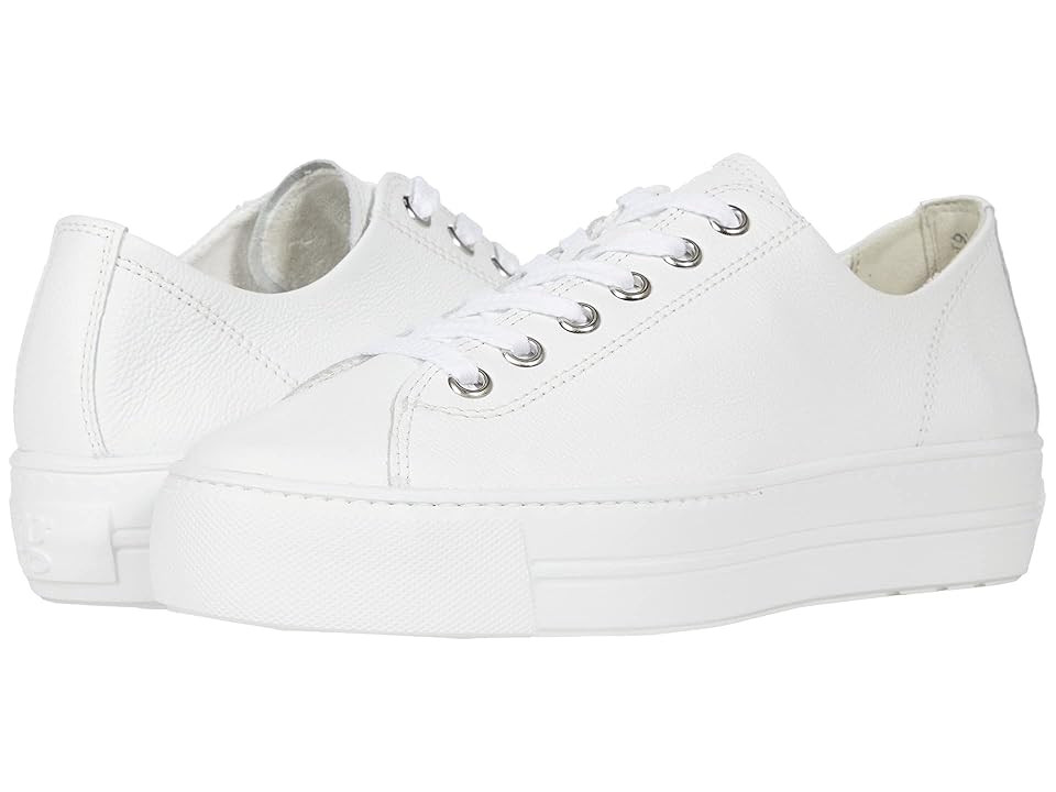 Paul Green Bixby Sneaker (White Leather) Women's Shoes | Zappos