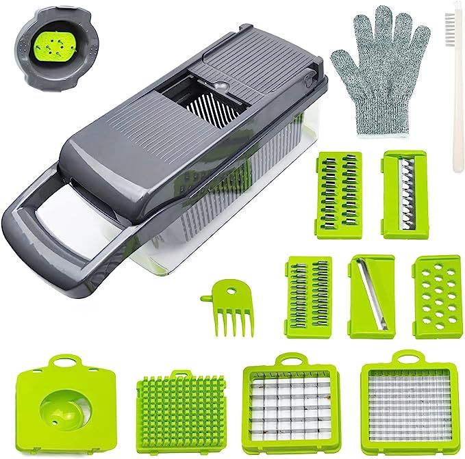 T-GOGO Pro Vegetable Chopper:10-in-1 Mandoline Slicer,Onion Chopper Slicer Dicer,Egg Separator Sl... | Amazon (US)