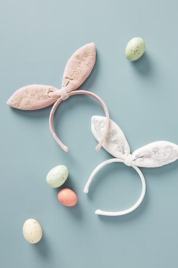 Velveteen Bunny Ears Headband | Anthropologie (US)