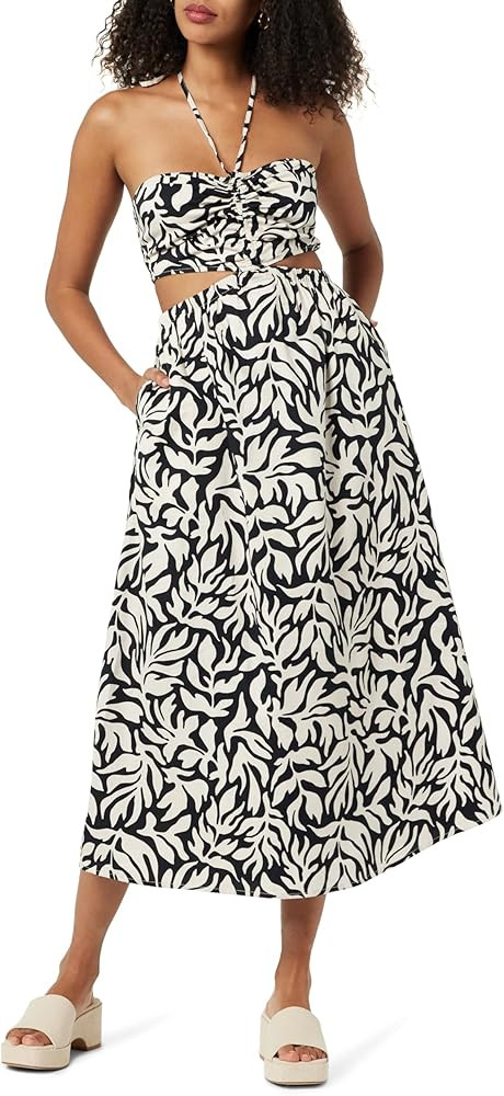 The Drop Women's Brinda Cotton Cutout Halter Maxi Dress | Amazon (US)