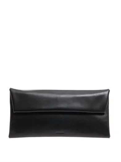 Leather fold-over clutch | Matches (US)