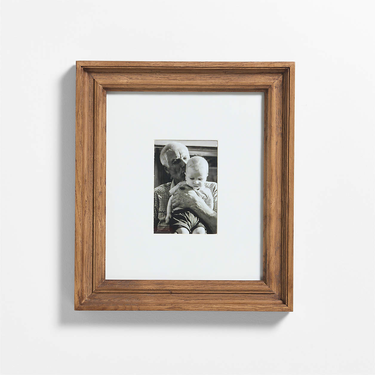 Belfast Natural Oak Wood 4x6 Wall Picture Frame with Interchangeable Mats + Reviews | Crate & Bar... | Crate & Barrel