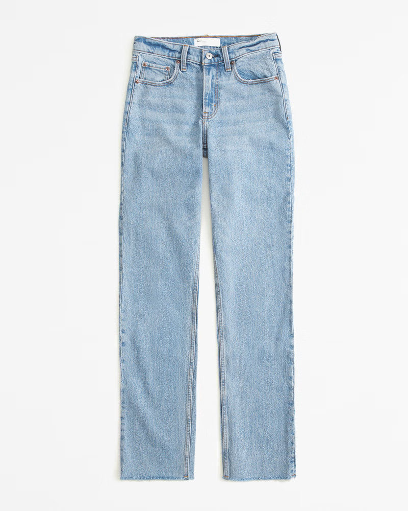 Mid Rise 90s Straight Jean | Abercrombie & Fitch (US)