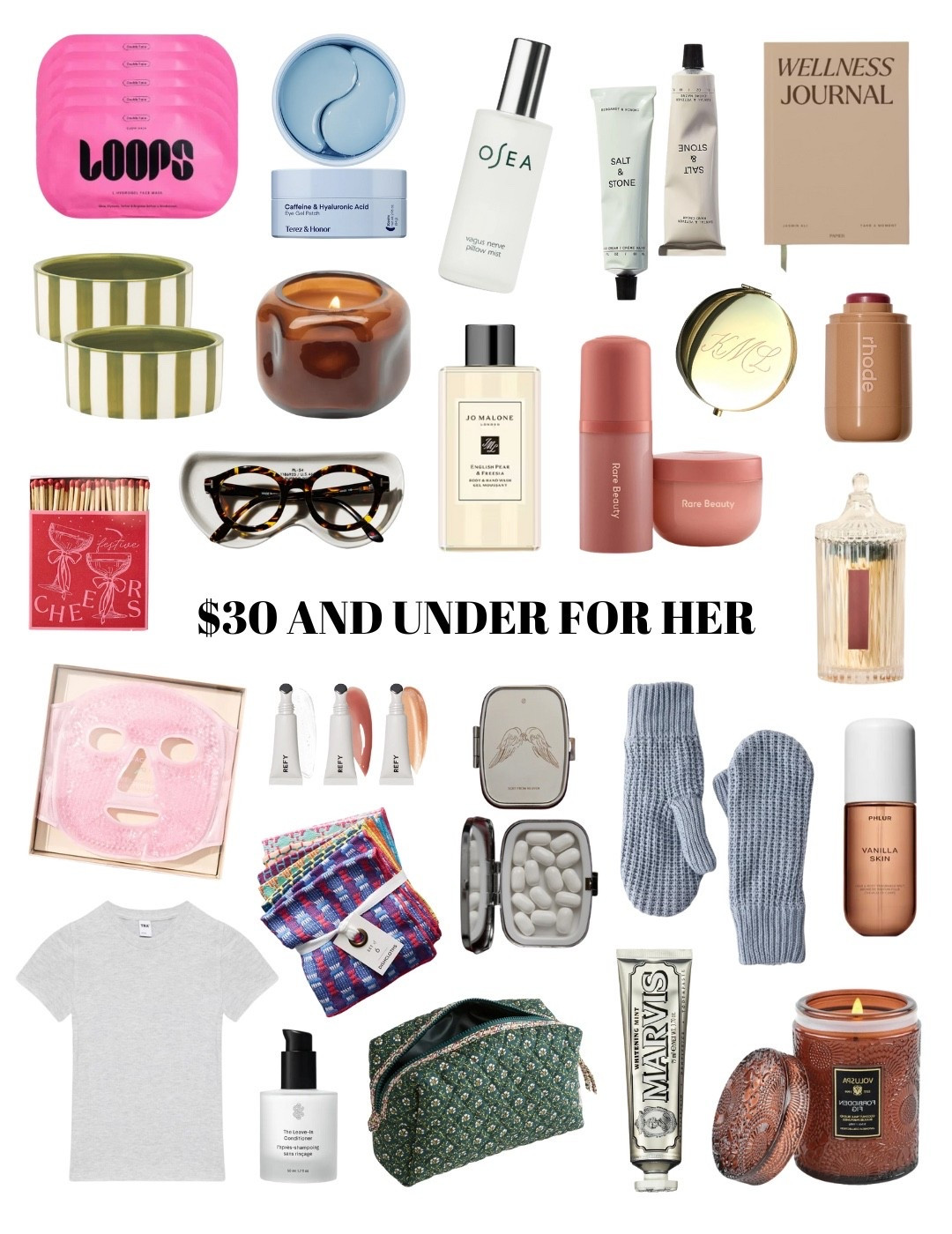 🎁GIFT FOR HER: $30 & UNDER🎁 

#LTKGiftGuide #LTKHoliday #LTKSeasonal