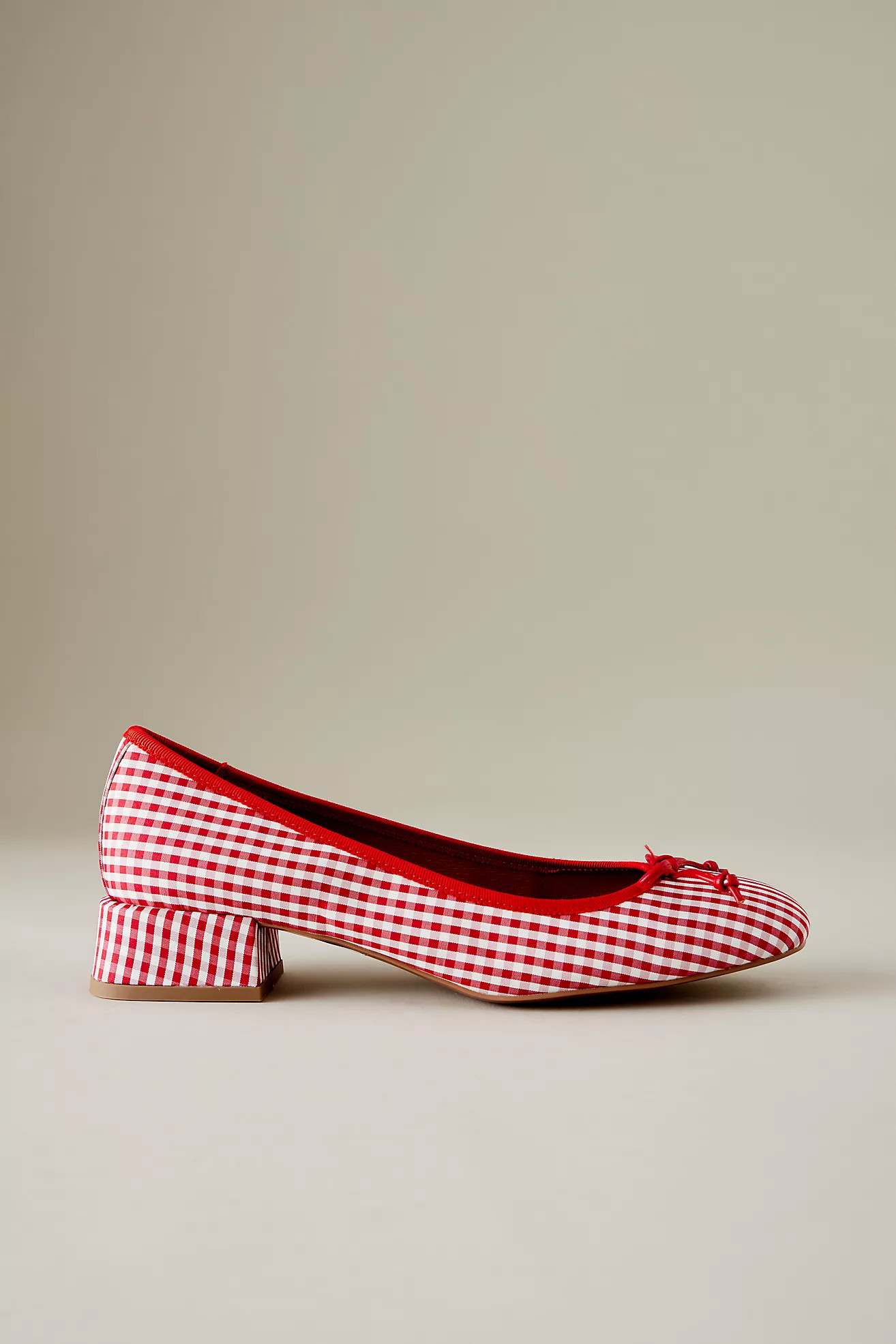 Bibi Lou Gingham Ballerina Pumps | Anthropologie (UK)