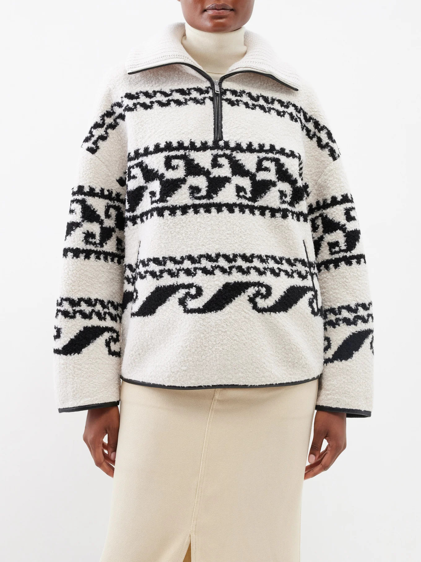 Marner technical-fleece quarter-zip sweatshirt | Marant Etoile | Matches (US)