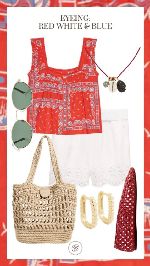 Red white and blue 
4th of July
Patriotic
