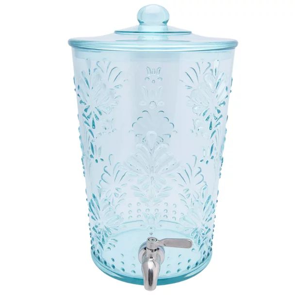 The Pioneer Woman Sunny Days 2-Gallon Acrylic Beverage Dispenser, Teal - Walmart.com | Walmart (US)