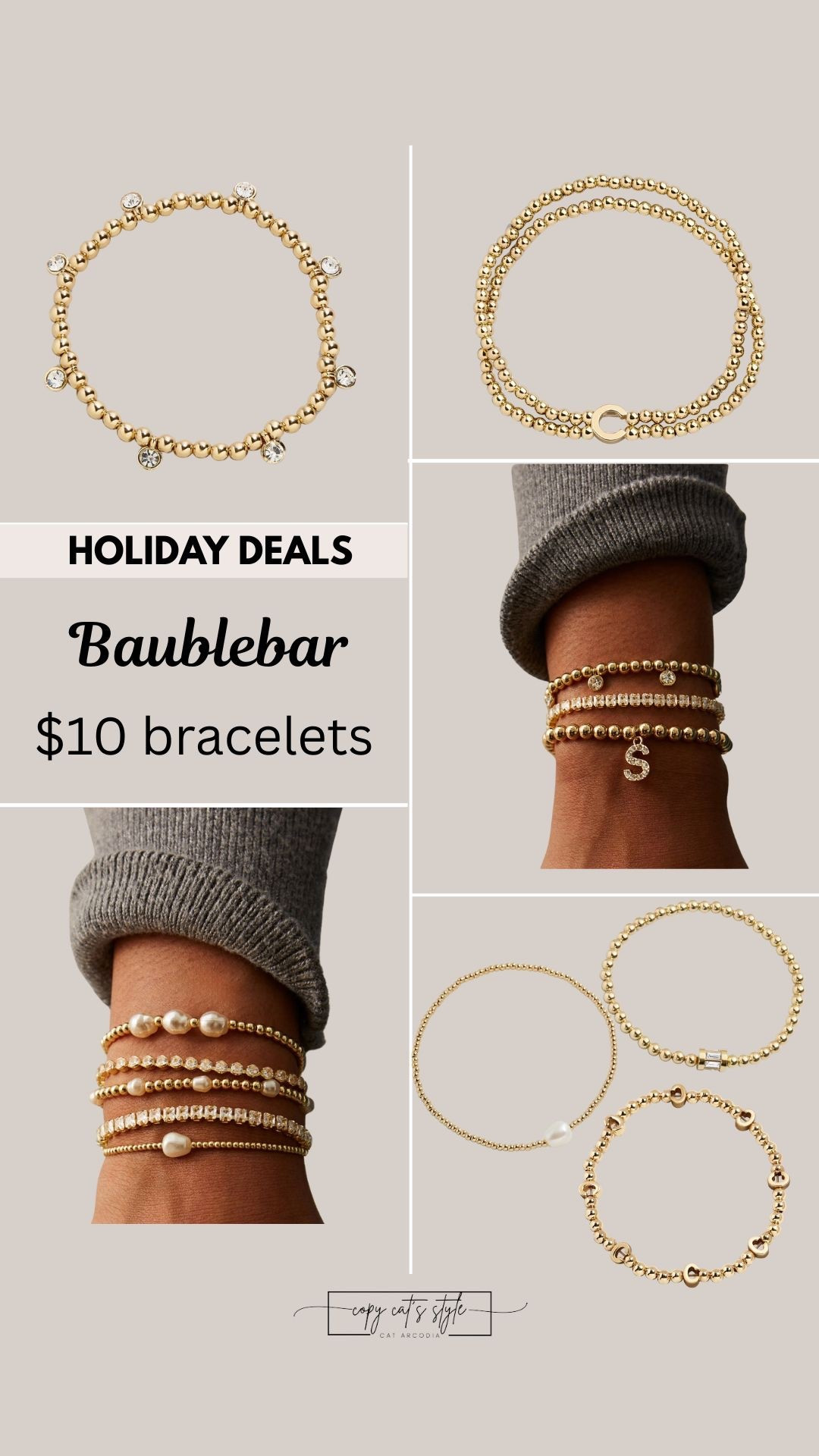 The perfect stocking stuffers. $10 BaubleBar bracelets. 

#LTKGiftGuide #LTKFindsUnder50 #LTKSaleAlert