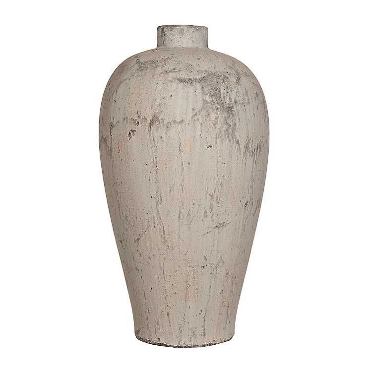 Gray Textured Terracotta Vase | Kirkland's Home