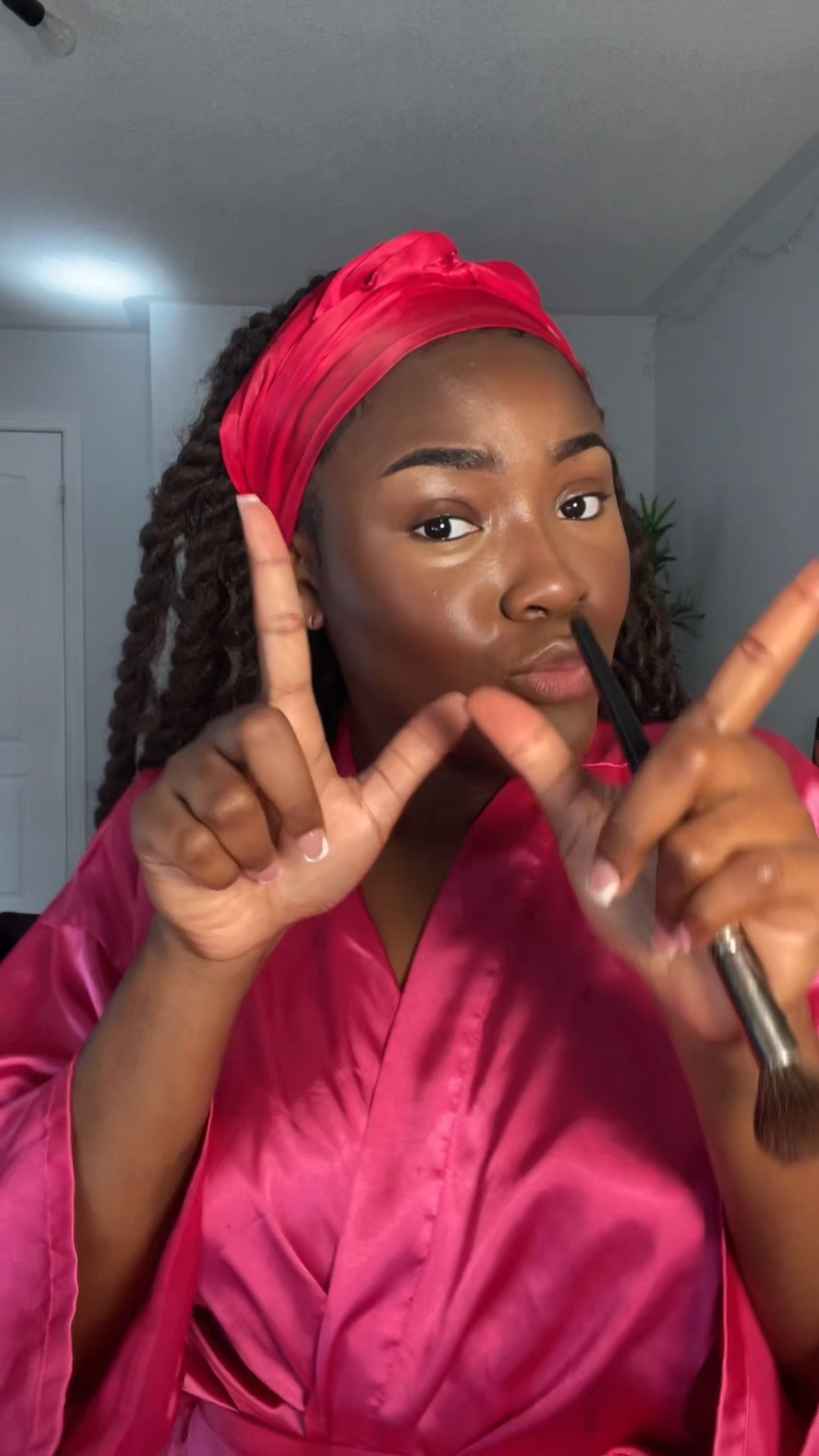 black girl friendly everyday makeup routine💗 

♡ PRODUCTS USED ♡
Elf Halo Glow Liquid Filter (Shade 8)
Lancome Teint Idôle foundation (505N)
Juvia's Place Concealer (Shade 12)
Saie Cream Bronzer (Dark Bronze)
Rare Beauty Liquid Blush (Grateful)
Sheglam blush (Rose Ritual)
Covergirl TrueBlend Concealer
Huda Beauty Loose Setting Powder (Banana Bread)
Fenty Beauty Bronzer (Mocha Mami)
Maybelline Lifter Gloss (Ice)
Urban Decay All Nighter Vitamin C Setting Spray



#LTKVideo #LTKfindsunder50 #LTKbeauty