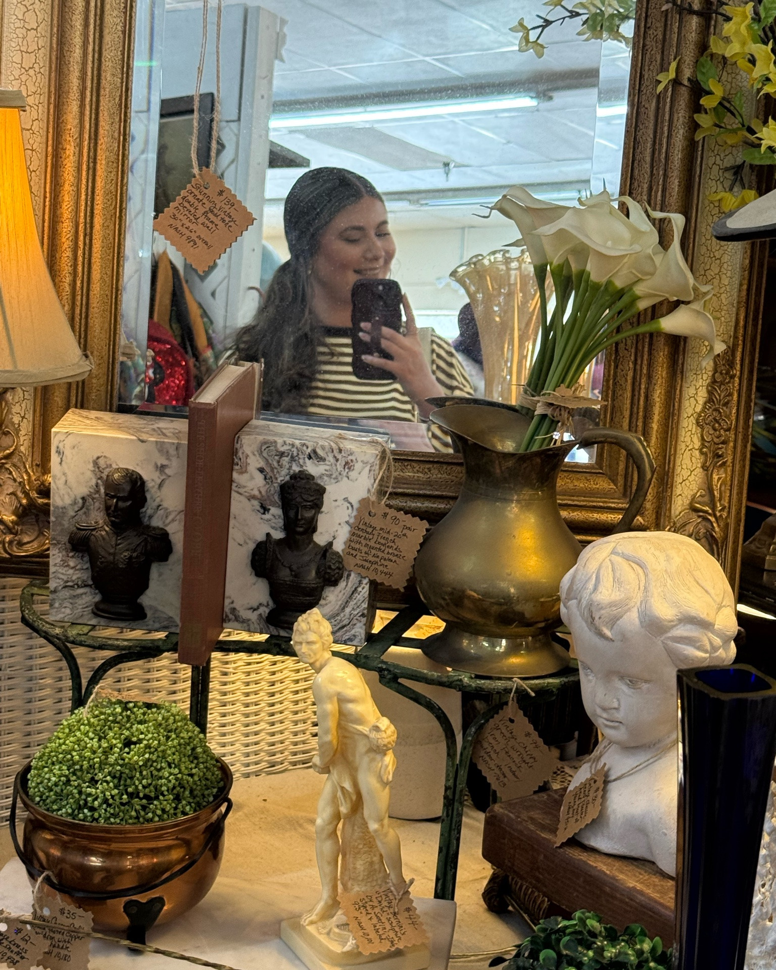 A mirror in an antique store 🪞ok let me take an aesthetic pic real quick 😉

#LTKdayinmylife #LTKstorytime #LTKootd