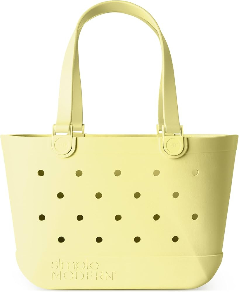Simple Modern Beach Bag Rubber Tote | Waterproof Large Tote Bag with Zipper Pocket for Beach, Poo... | Amazon (CA)