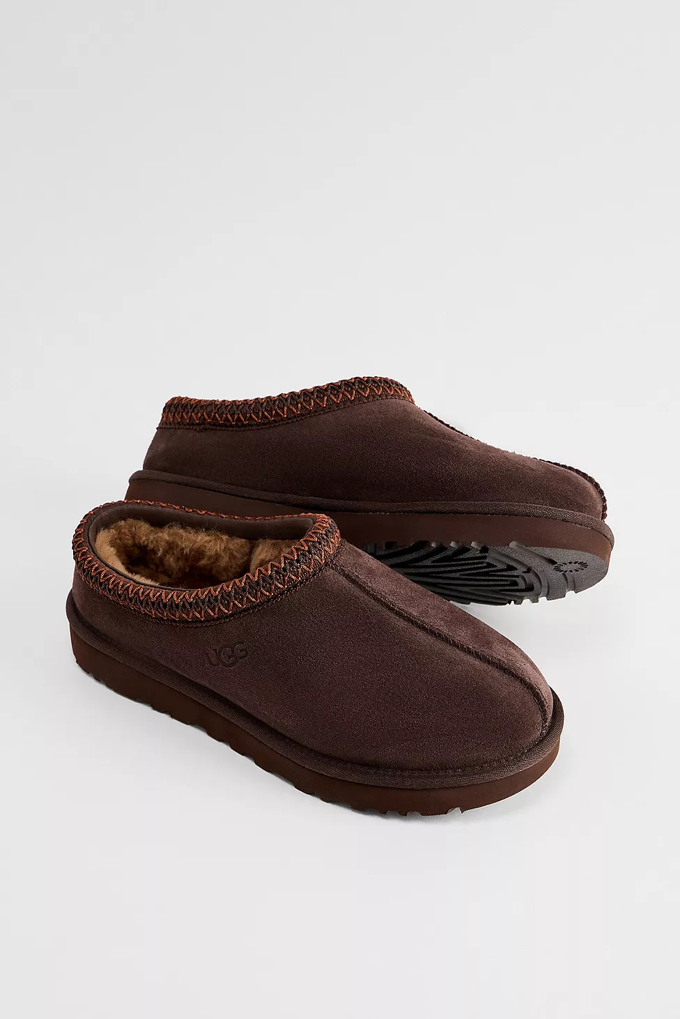 UGG Burnt Cedar Tasman Slippers | Urban Outfitters UK