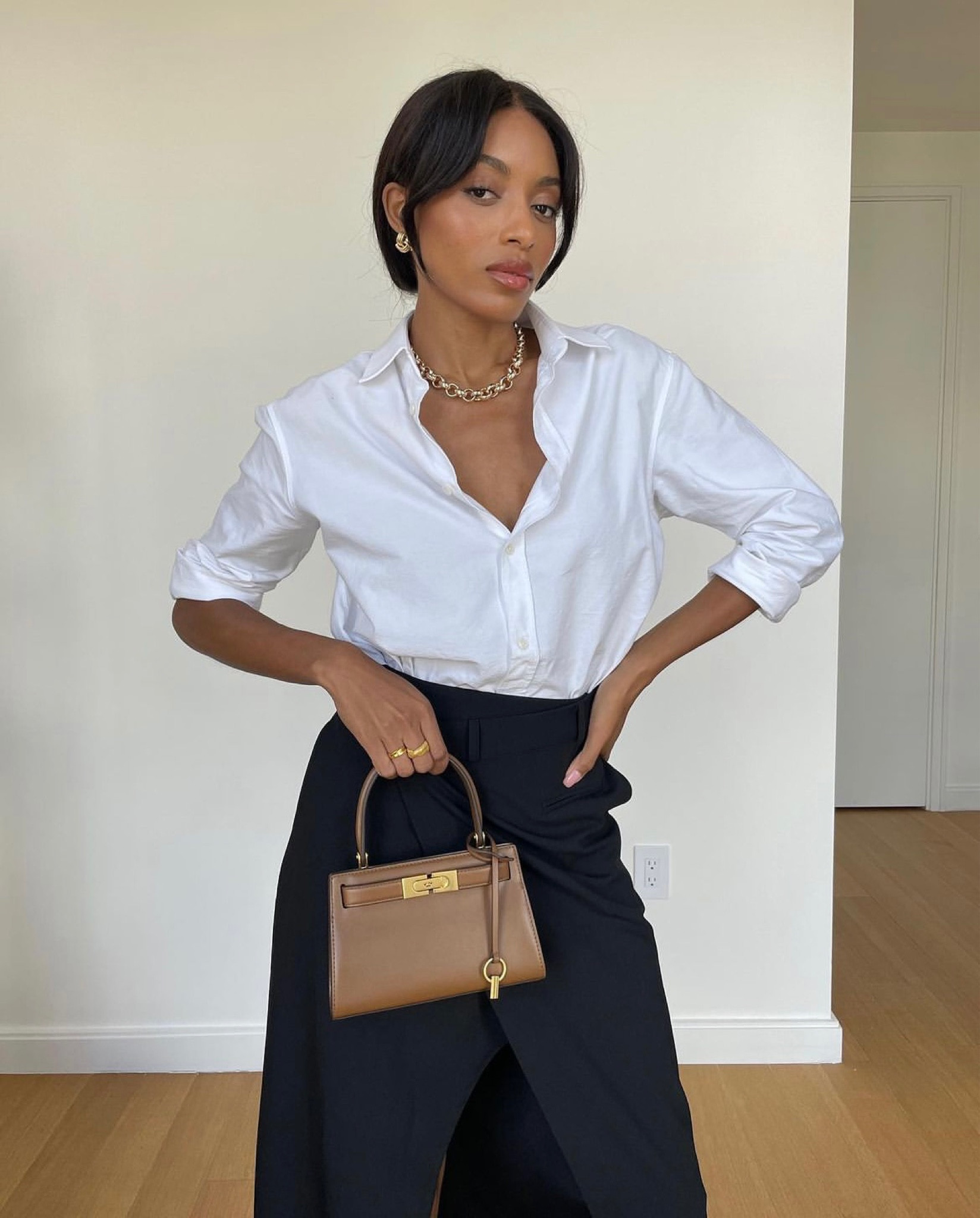 The cutest mini brown bag 

#LTKstyletip