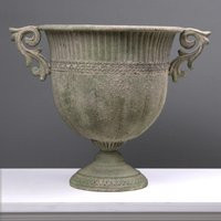 Green Garden Flower Planter With Ornate Handles Large - 30 cm/12"" Decor Handmade The Ancient Home | Etsy (US)