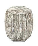 Deco 79 Mother of Pearl Hexagon Accent Table, 16" x 16" x 16", Multi Colored | Amazon (US)