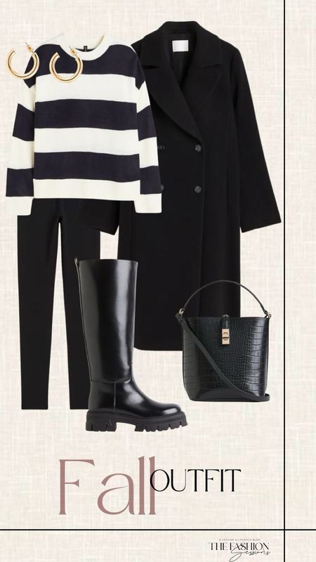 Fall Outfit | Fall Fashion | Wool Blend Coat | Knee High Boot | Striped Sweater |

#LTKstyletip #LTKHoliday #LTKSeasonal
