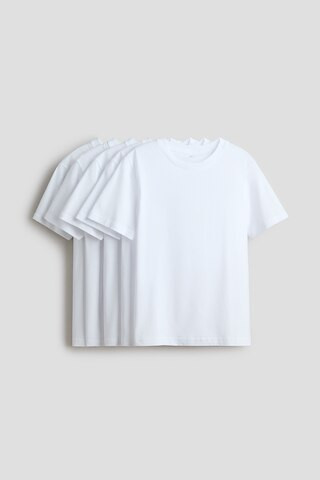 H & M - 5-pack T-shirts - White | H&M (US + CA)