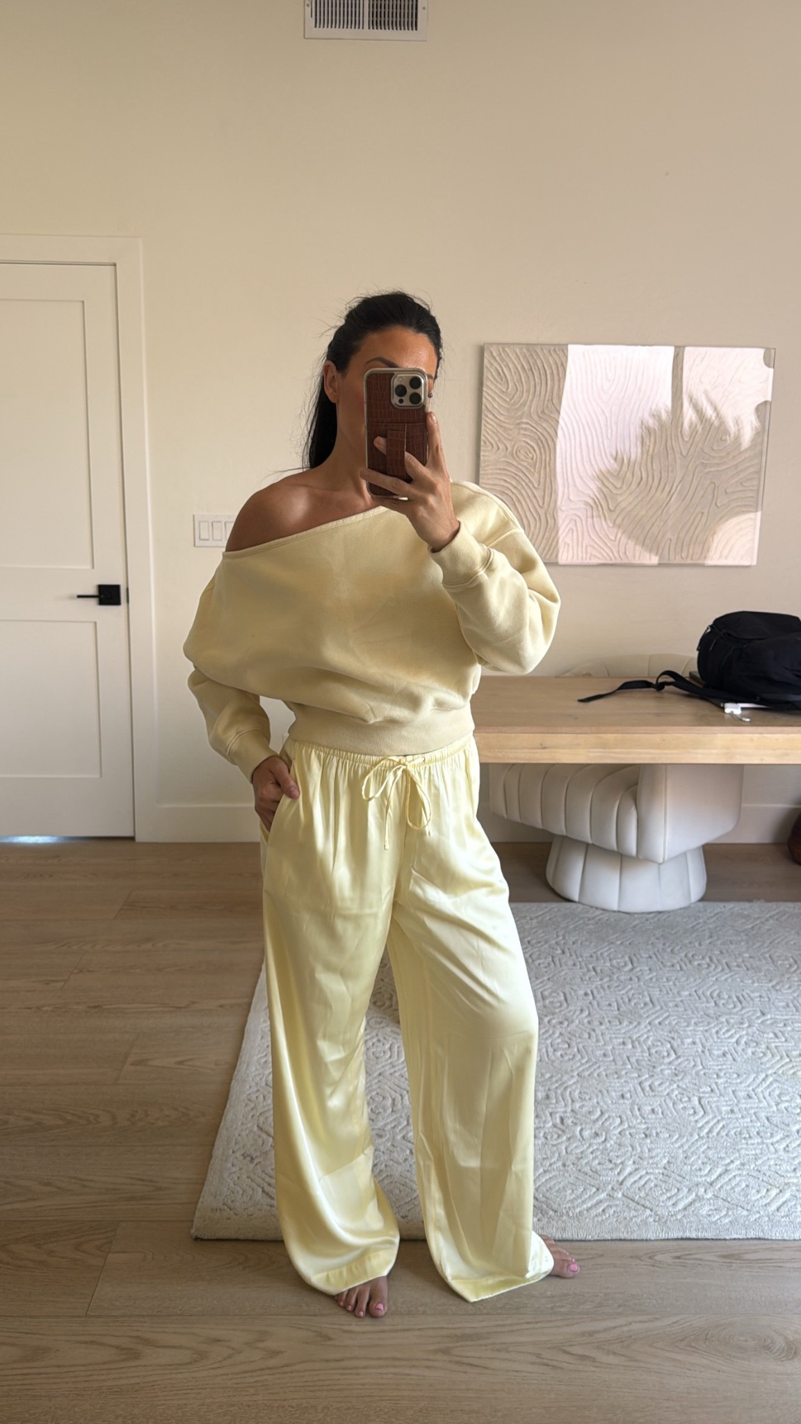 Picked up some travel pieces from Abercrombie! 
Off the shoulder sweatshirt size small
Satin drawstring pants size small 


#LTKTravel #LTKootd #LTKSeasonal