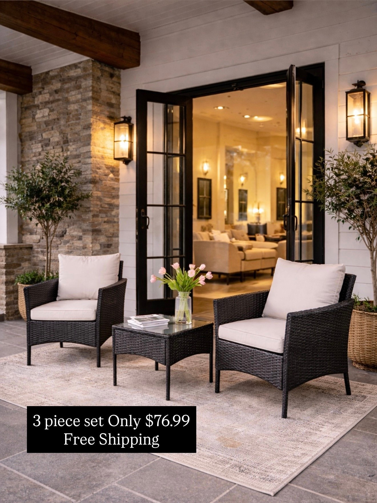 Walmart 3-Piece Patio Set Under $77 🤍

Follow @farmtotablecreations on Instagram for more home finds you’ll love 🤍

Such a good find for a cozy porch or patio setup 🤍 This 3-piece set looks so much more high-end than the price and is perfect for creating a simple, styled outdoor moment. The neutral cushions paired with the dark wicker give it that clean, elevated look—and you can’t beat $76.99 with free shipping.

#patiofurniture #outdoorfurniture #accentchairs #outdoorseating #coffeetable #porchdecor #patiodecor #walmartfinds #outdoorliving #homedecor

#LTKHome #LTKSaleAlert #LTKSeasonal