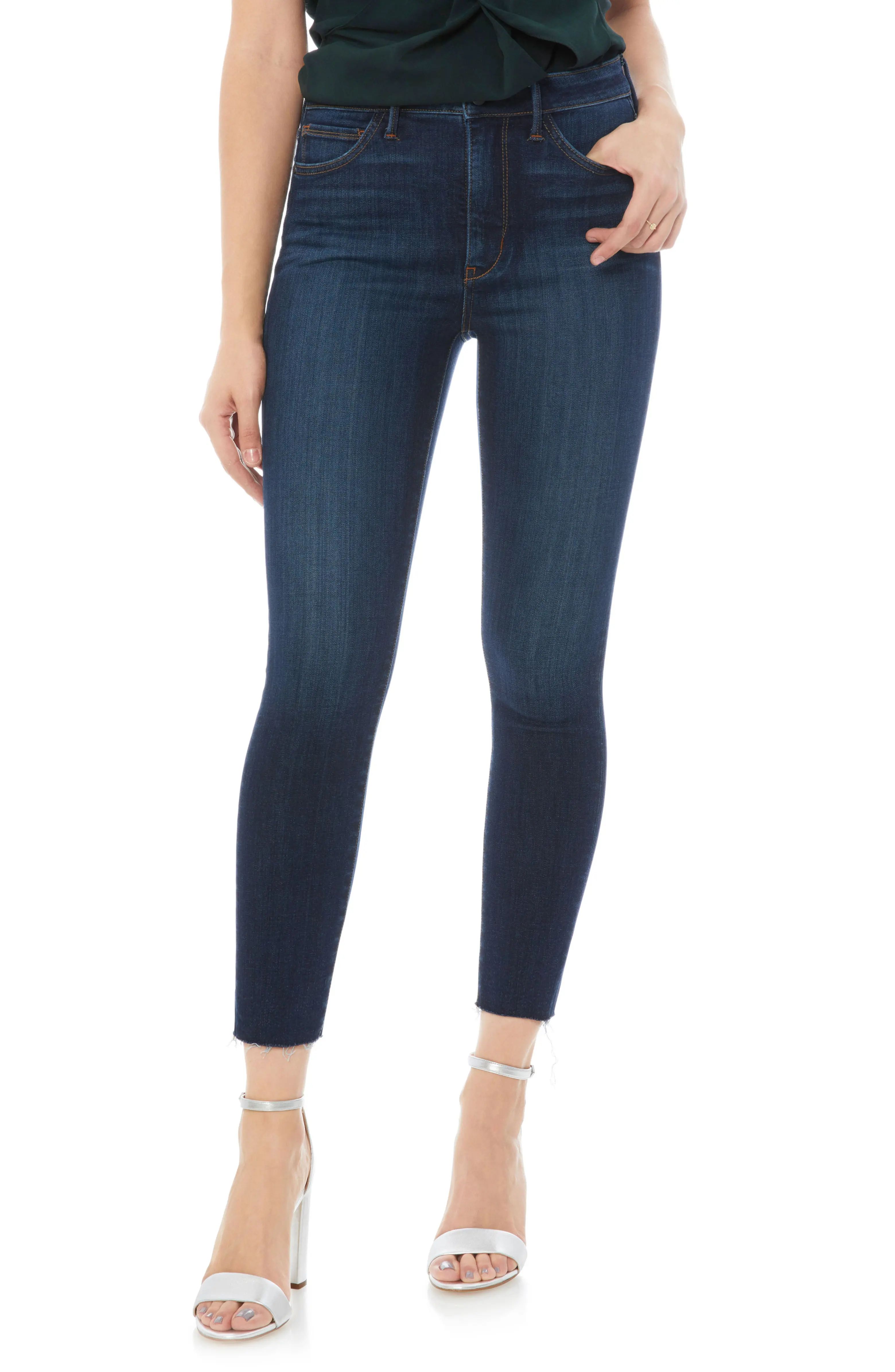 The Stiletto Raw Edge Skinny Jeans | Nordstrom