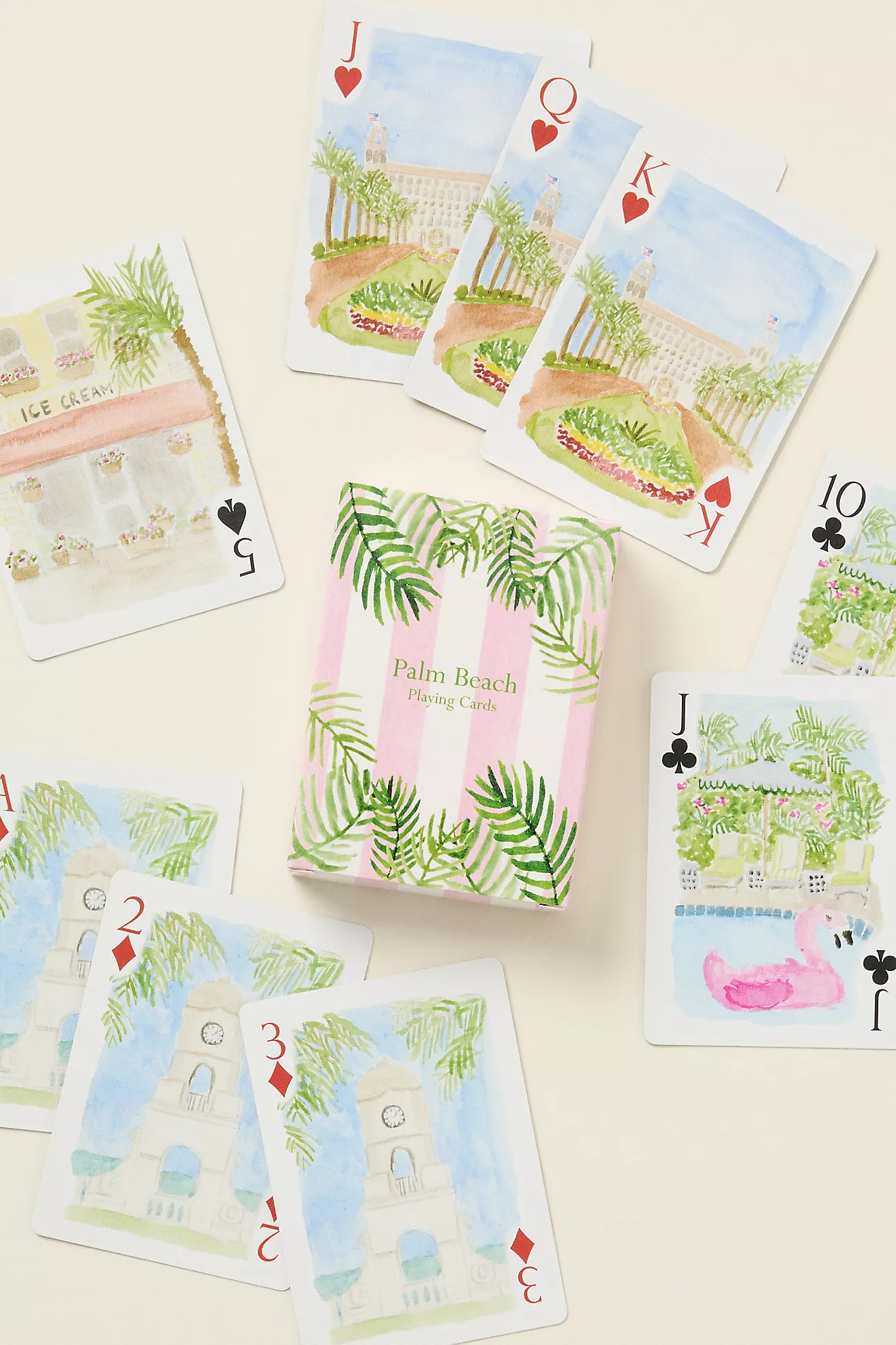 Loulou Baker Watercolor Playing Cards | Anthropologie (US)