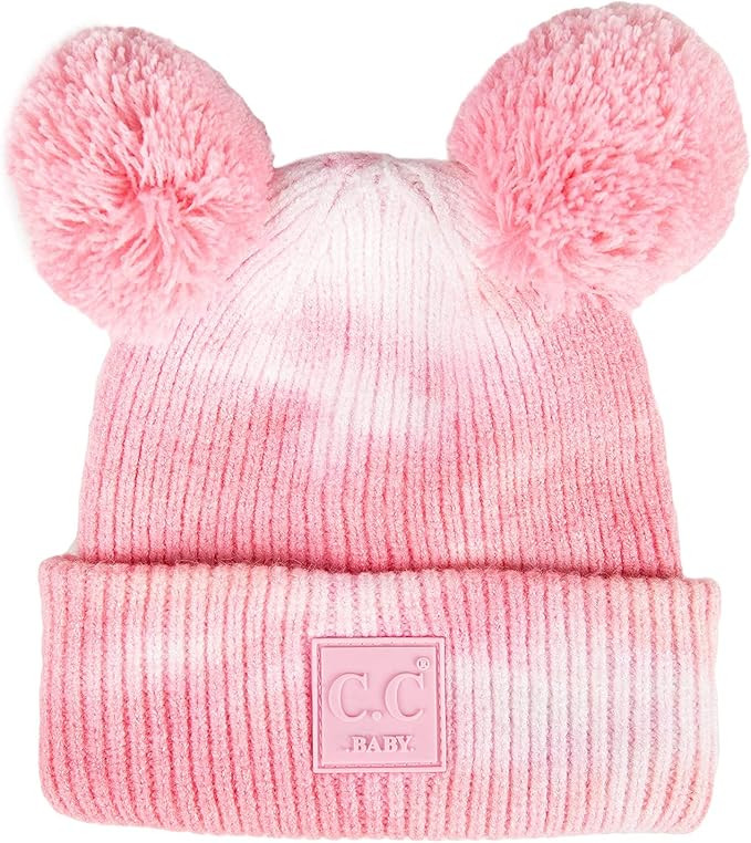 Funky Junque Exclusives Baby Infant Beanie Knit Warm Winter Pom Skull Cap Hat | Amazon (US)