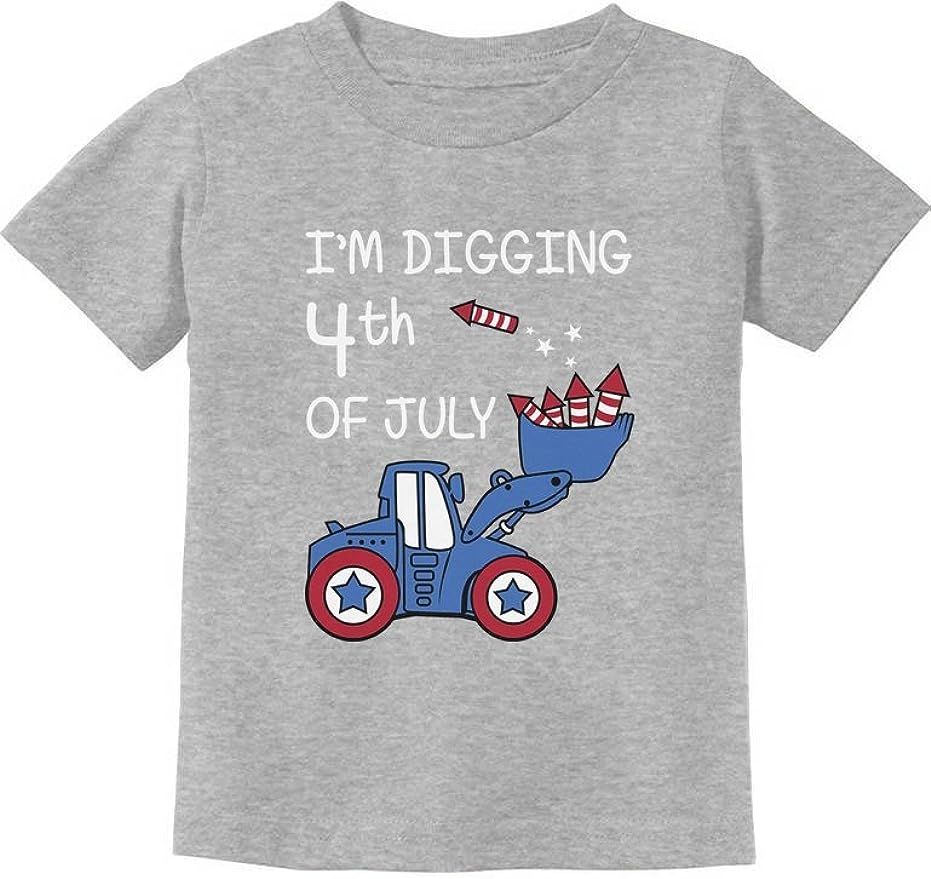 I'm Digging 4th of July Tractor Loving Boys Toddler Infant Kids T-Shirt | Amazon (US)