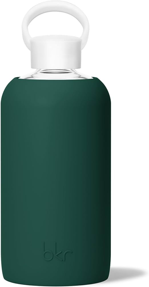 bkr - Big Smooth - Reusable Glass Water Bottle - Leakproof, Durable, Workout & Travel Friendly, C... | Amazon (US)