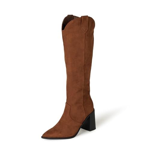 The Drop Women's Cassandra Knee-high Western Boot Overknee | Amazon (US)