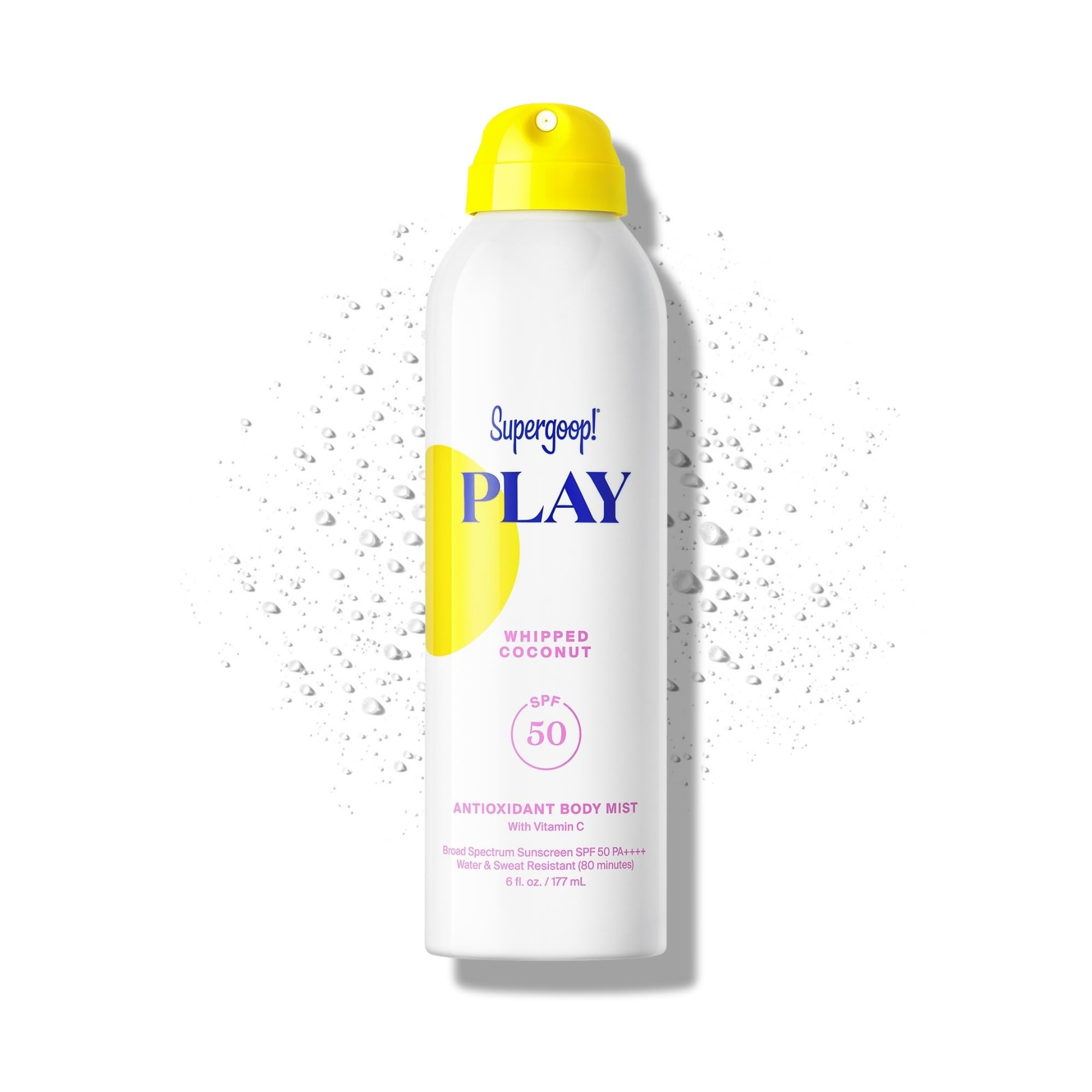 Supergoop! PLAY SPF 50 Antioxidant Body Mist with Vitamin C, Whipped Coconut - 6 fl oz - Broad Sp... | Amazon (US)