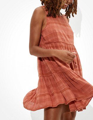 AE Lace Back Babydoll Dress | American Eagle Outfitters (US & CA)