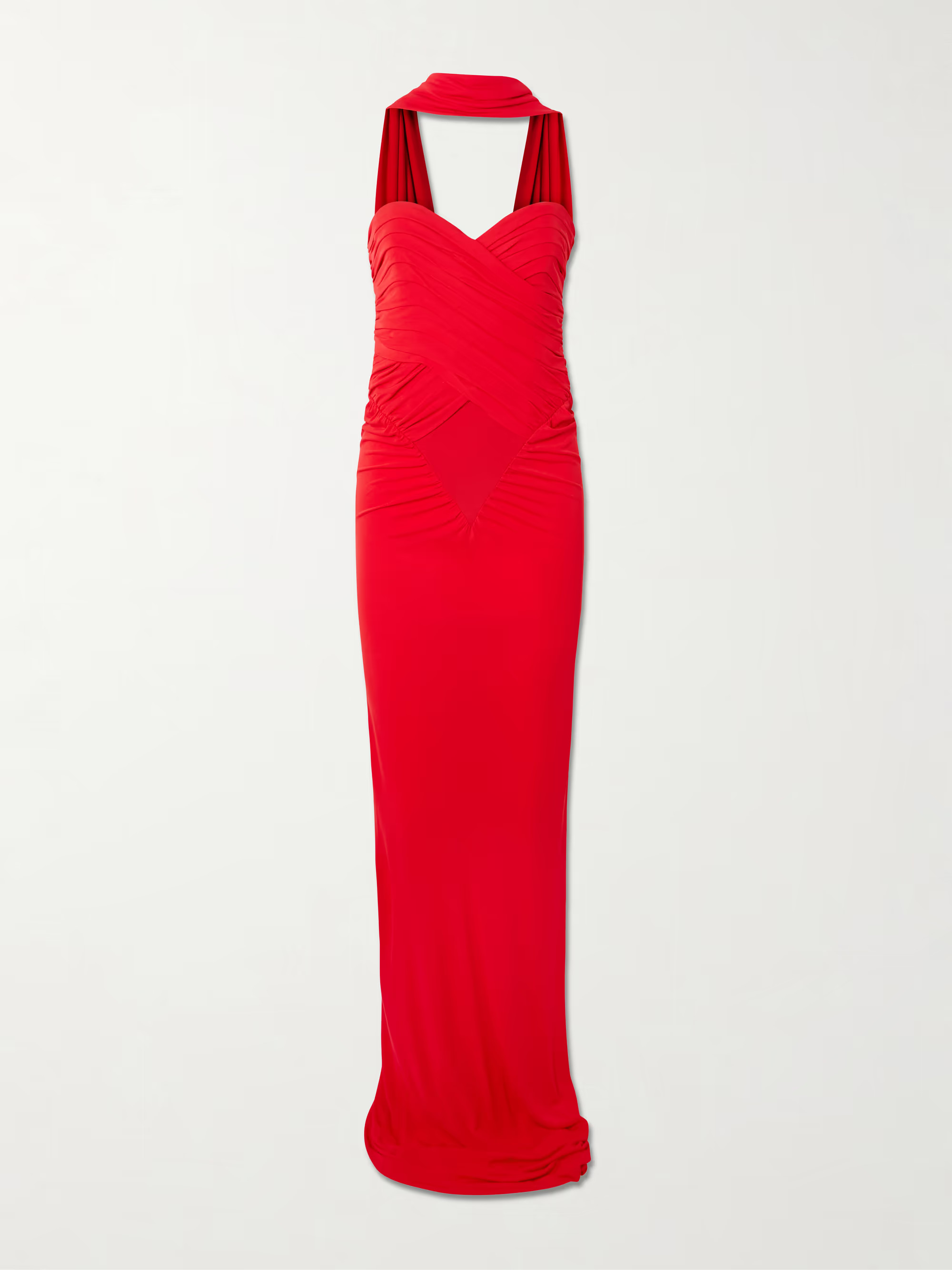 Samsara gathered jersey halterneck gown | NET-A-PORTER (US)