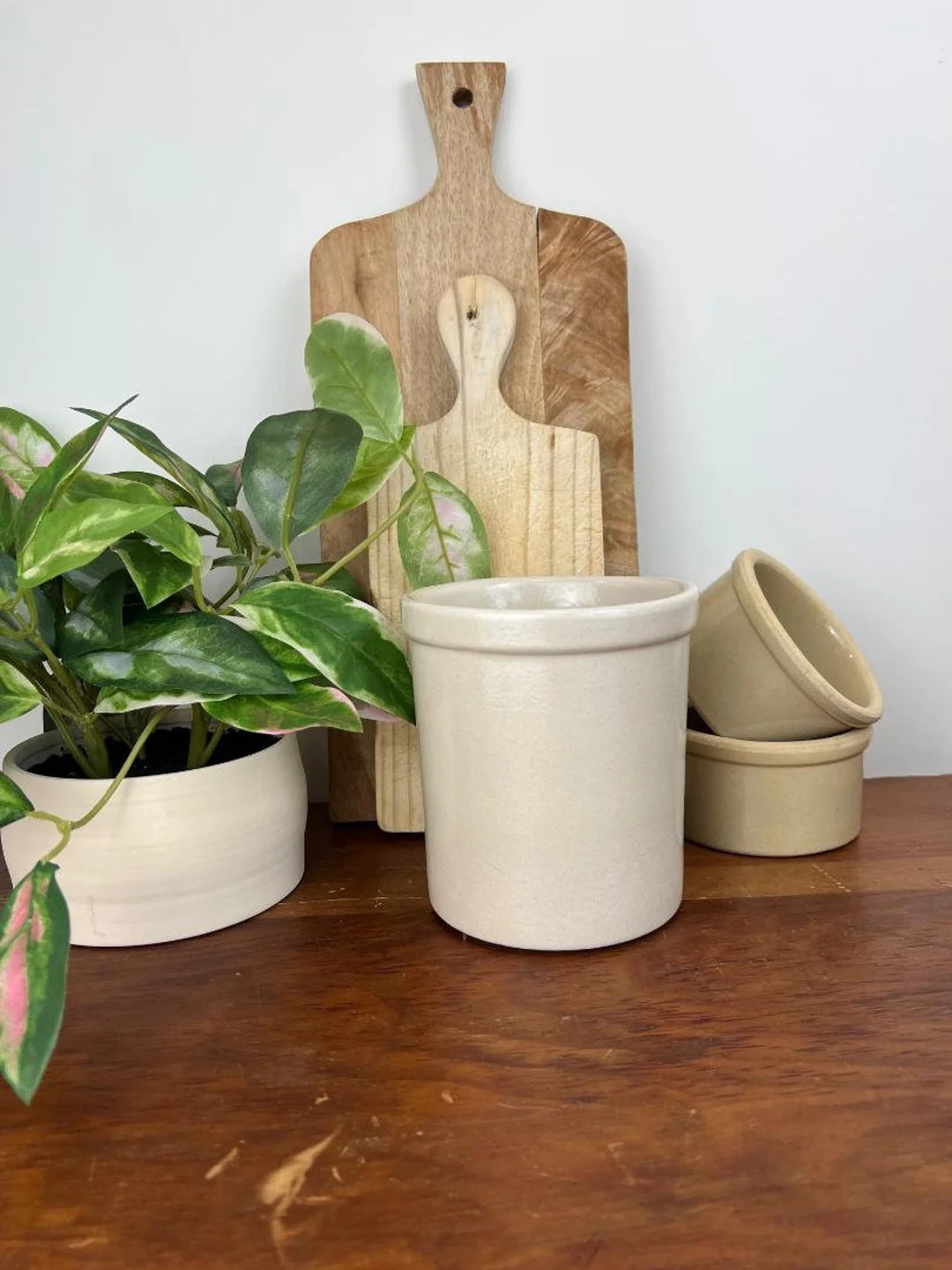 Vintage Robinson Ransbottom Roseville, OH 1 Quart High Jar Stoneware Crock - Farmhouse, French Co... | Etsy (US)