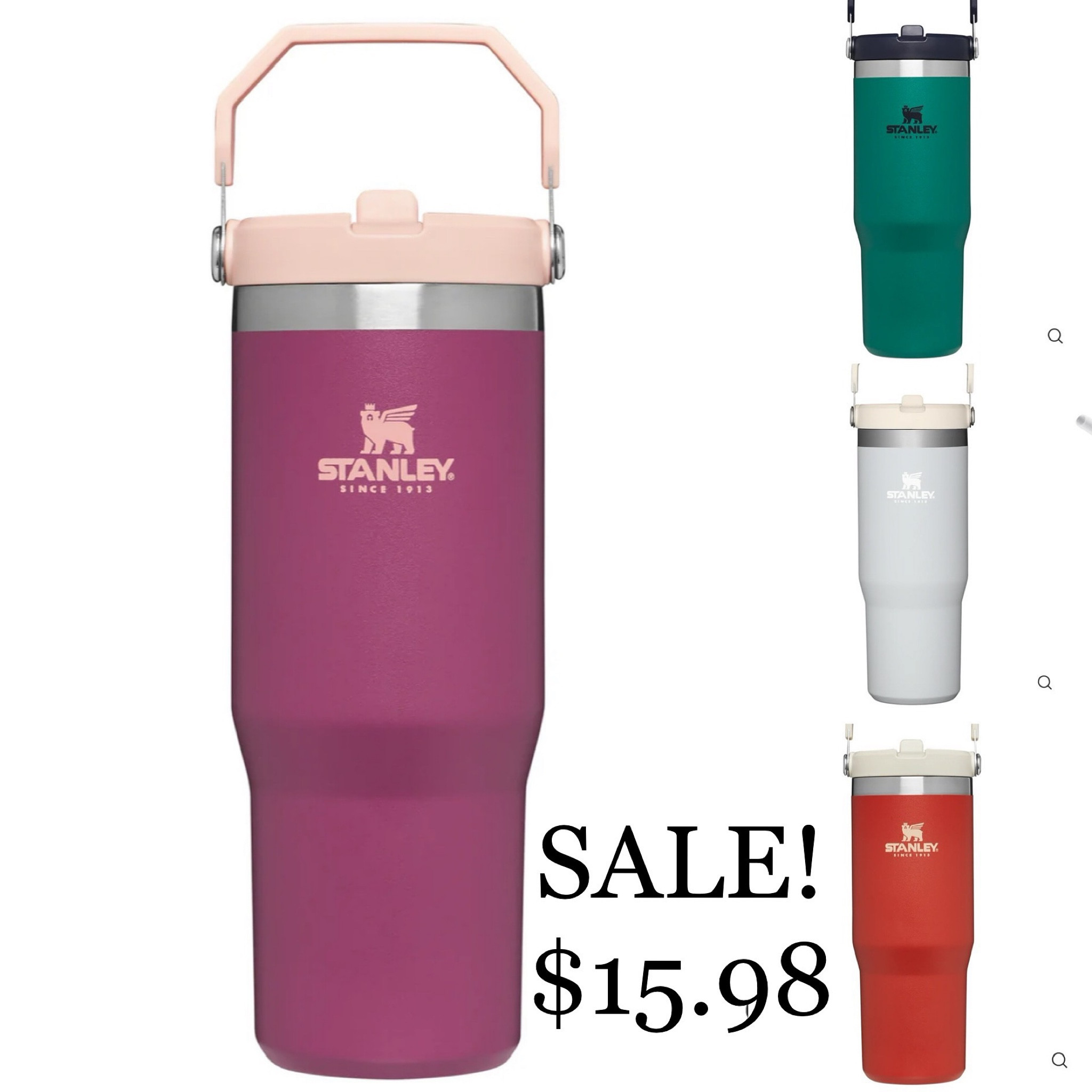 Y’all!!  These Stanley Ice Flow Tumblers are ON SALE right now and stacking with coupon code:  EVFS182461

* 30oz Ice Flow Tumbler - $15.98
(After coupon code)

#stanley #stanleycup #viralpost #viralposts #addtocart #shopwithme #explorepage #explore #new #limitedstock #pink #blue #citron #orchid #trending #releaseday #coffee #coffeetime #hydrate #trending #ltkunder50 #ltkstyletip #popular #starbuckstumbler #starbuckscups #starbuckscoffee #tumbler #socute 

#LTKsalealert #LTKhome #LTKunder50