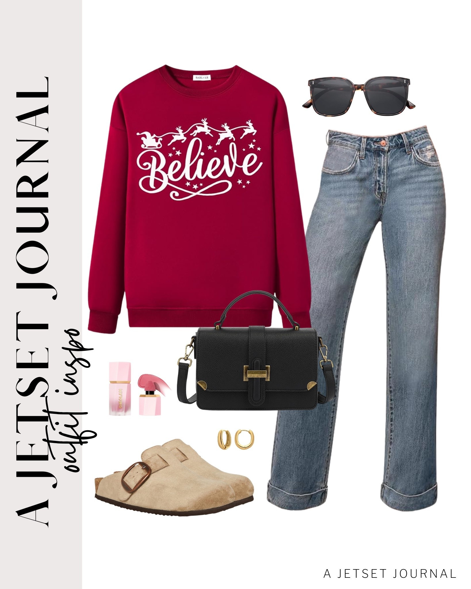 Cozy sweatshirts and jeans are an easy and cute look for the holidays!
festive look, holiday fashion, christmas outfit, neutral sneakers, fall to winter outfit idea, casual look, vacation style, makeup must have, beauty favorite, functional bag, amazon fashion, affordable style

#LTKFindsUnder50 #LTKU #LTKSeasonal
