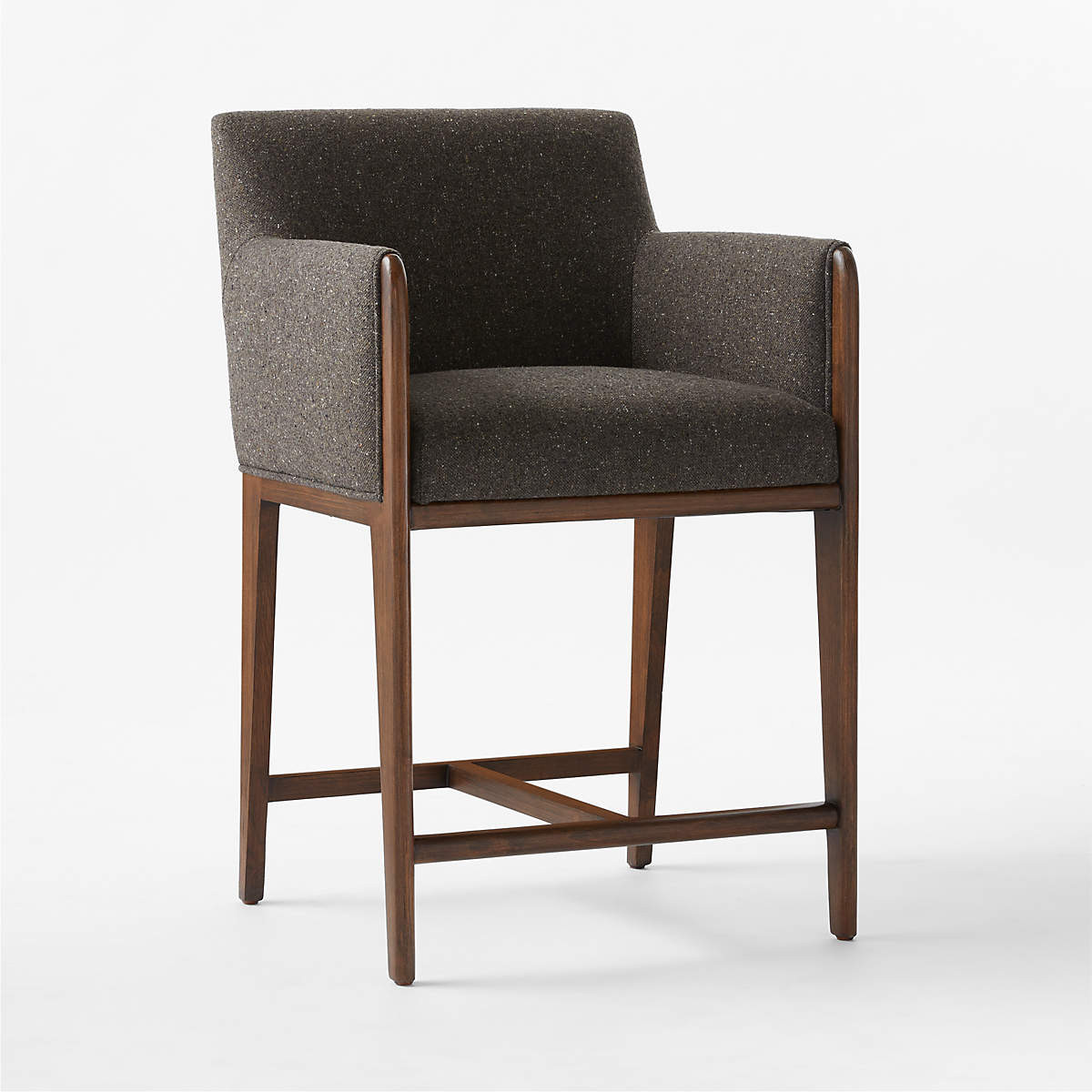 Casa Viva Ivory White Upholstered Counter Stool + Reviews | CB2 | CB2