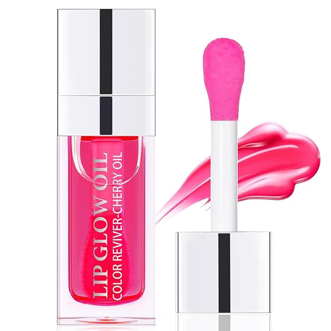 Hydrating Lip Glow Oil, Lip Plumper Gloss, Moisturizing Lip Oil, No-Sticky Transparent Plumping L... | Amazon (US)