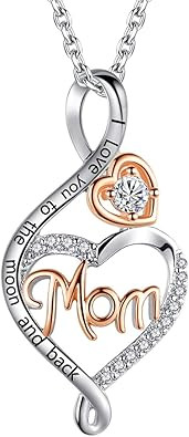 BFF&UNICORN Gifts for Women, Sterling Silver Mom Nana Grandma Necklace for Women, Birthday Mother... | Amazon (US)