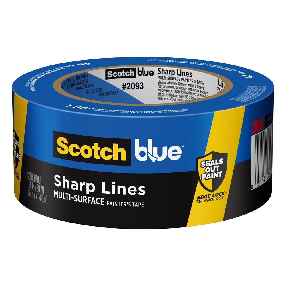 ScotchBlue 1.88 in. x 60 yds. Sharp Lines Multi-Surface Painter's Tape with Edge-Lock | The Home Depot