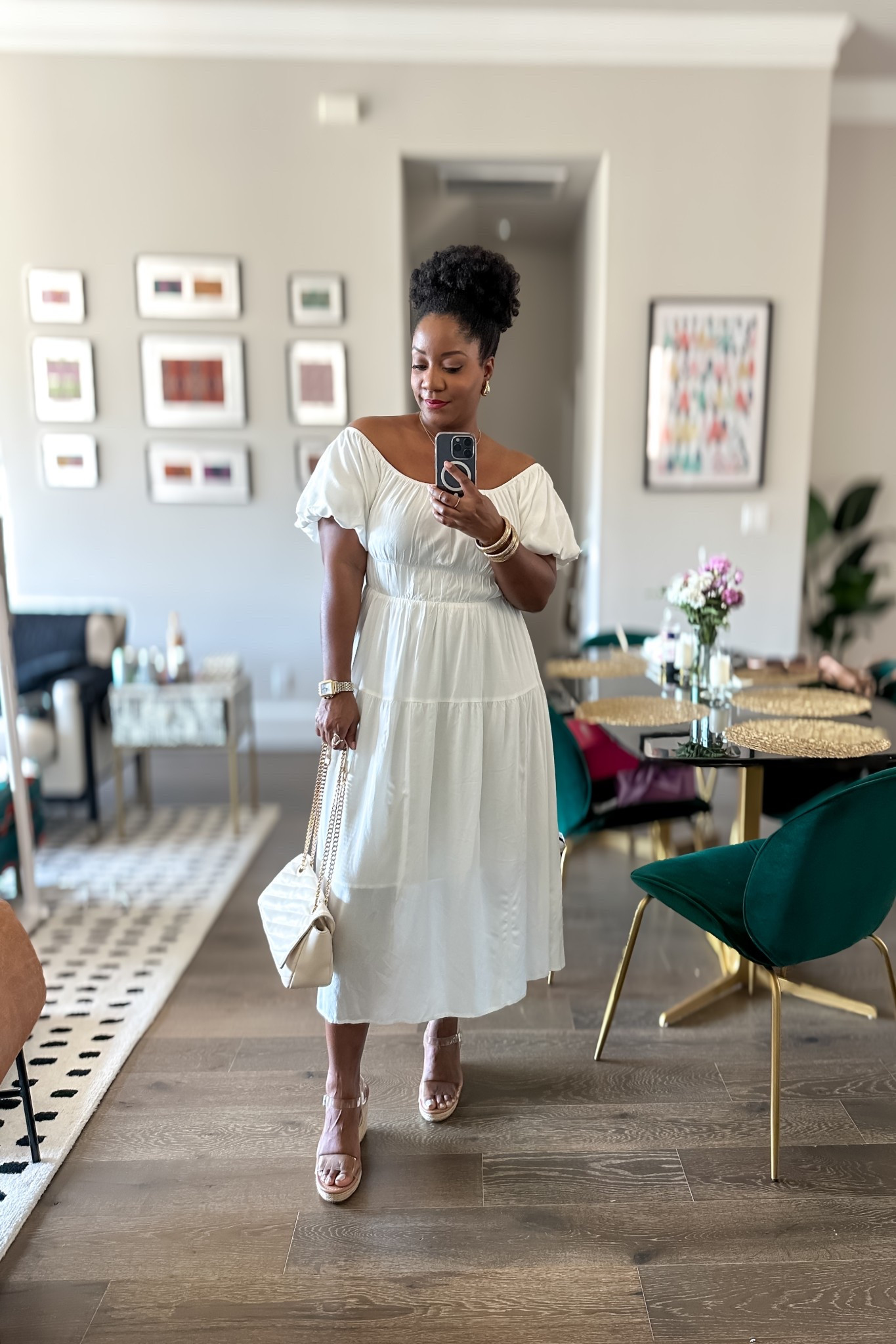 Tis the season for white parties. This pretty white midi dress is TTS but low in stock in this color, so I linked other options. #FoundItOnAmazon.

white off the shoulder midi dress / flowy midi dress with sleeves / elegant summer dress / romantic white dress / espadrille wedge outfit / feminine midi dress / vacation outfit idea / chic brunch outfit / garden party dress / summer dress / stylish white dress with sleeves / effortless warm weather look / classic midi dress outfit / airy off shoulder dress / Amazon summer fashion / Amazon wedding guest dress / Amazon spring dress

#LTKSpringSale #LTKMidsize #LTKSeasonal