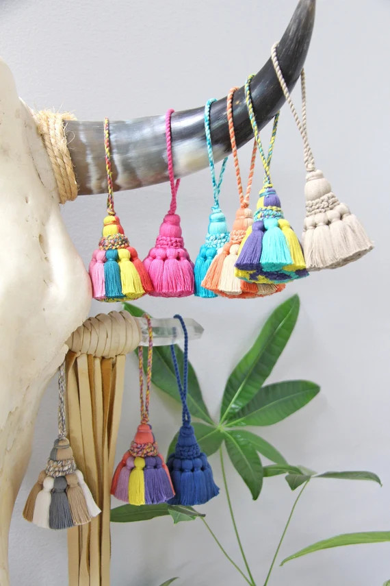 Temple Belle Home Decor Tassels, Ready to Ship Little Luxuries for Women, Purse Charm, Bag Swag, ... | Etsy (US)