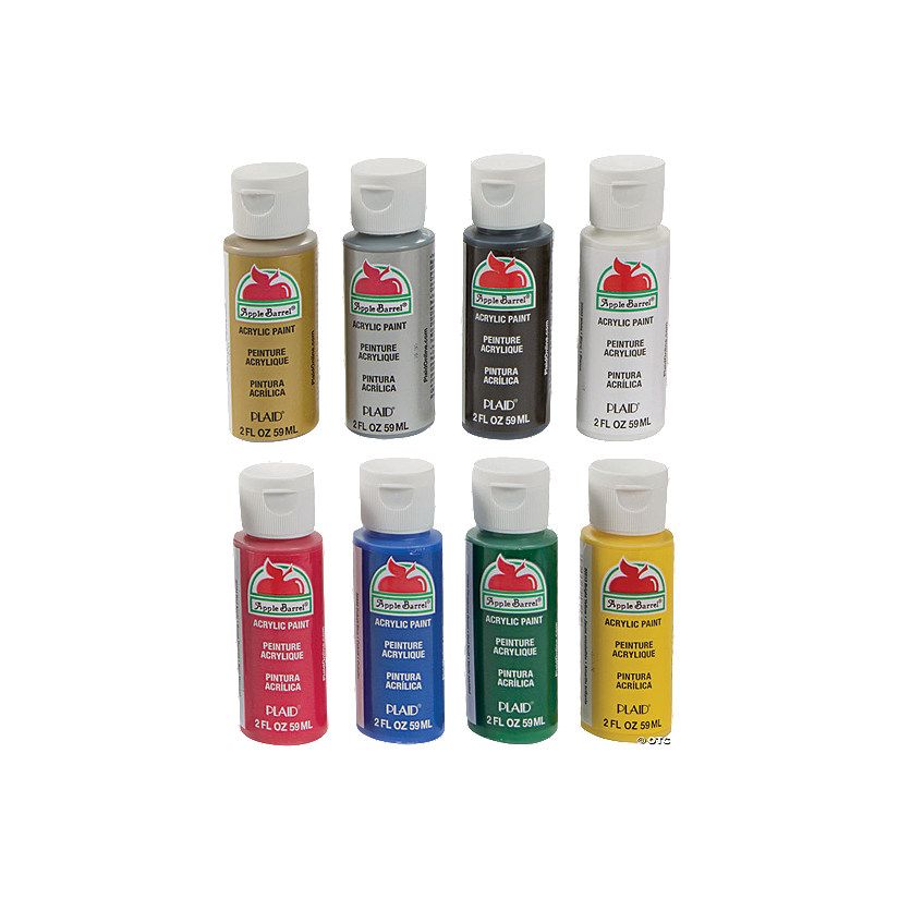 2-oz. Primary Colors Acrylic Paint - Set of 8 | Oriental Trading Company