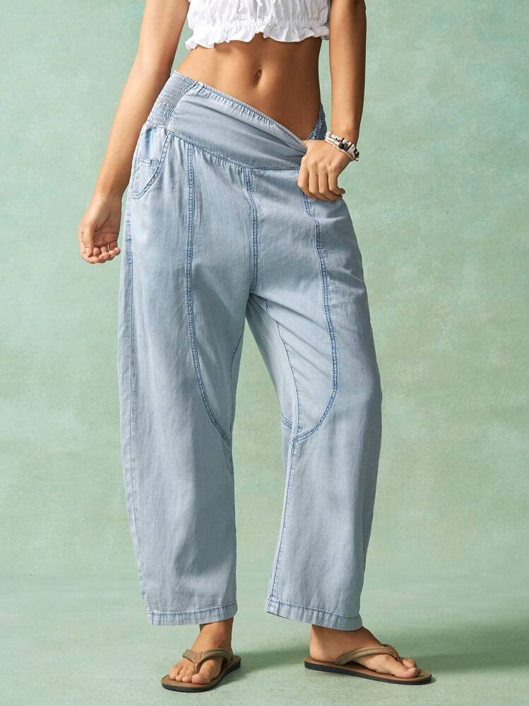 Bohemela Barrel PantsUSA | SHEIN