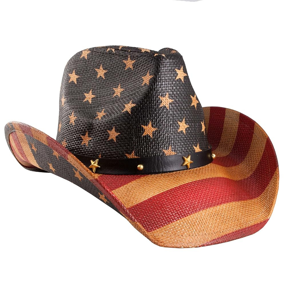 grinderPUNCH Western Outback Cowboy Hat Men's Women's Style Classic Straw Western Cowgirl Hat | Amazon (US)