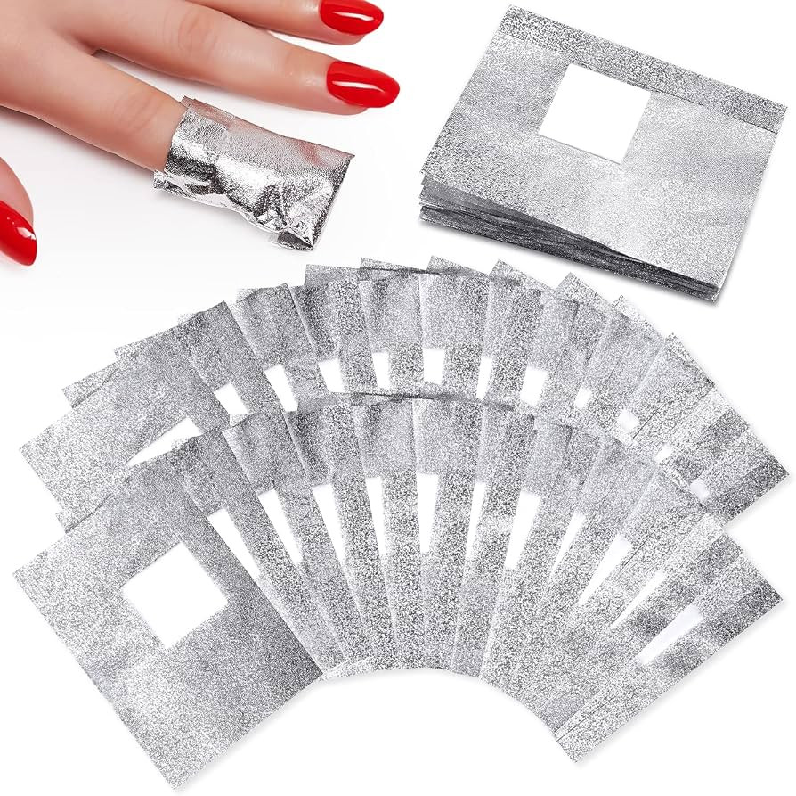 Makartt Nail Polish Remover, 100pcs Nail Foil Wraps for Soak Off Gel Polish Remover, with 1.18inc... | Amazon (US)