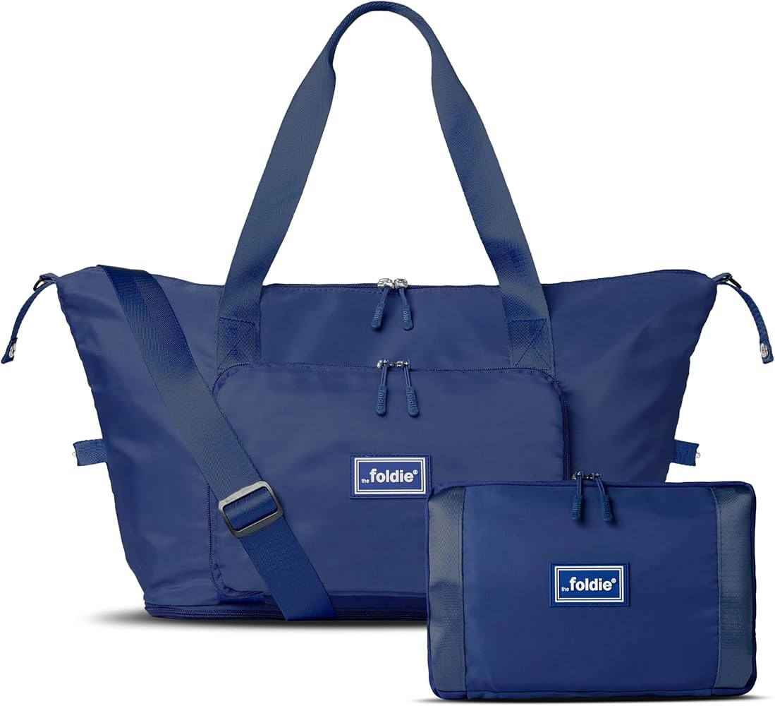The Foldie® Foldable Travel Tote Bag for Women - Weekender Bags for Women, Item Travel Bag | Amazon (US)